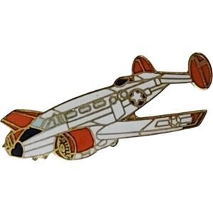 SNB Expeditor Hat Lapel Brooch Pin WWII Navy Transport Aircraft  1-1/4"L x 1/2"H